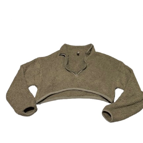 SKIMS Sweaters - 2/$35 Skims Cozy Grey Women's Crop Adjustable Sweater 2x/3x